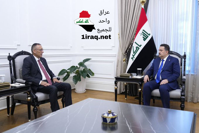 رئيس مجلس الوزراء السيد محمد شياع السوداني، يستقبل السفير الفلسطيني لدى العراق السيد أحمد الرويضي.