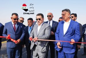 السوداني افتتح الجسر المعلق الذي يربط بين طريق المطار السريع والمدينة الرياضية بمحافظة البصر